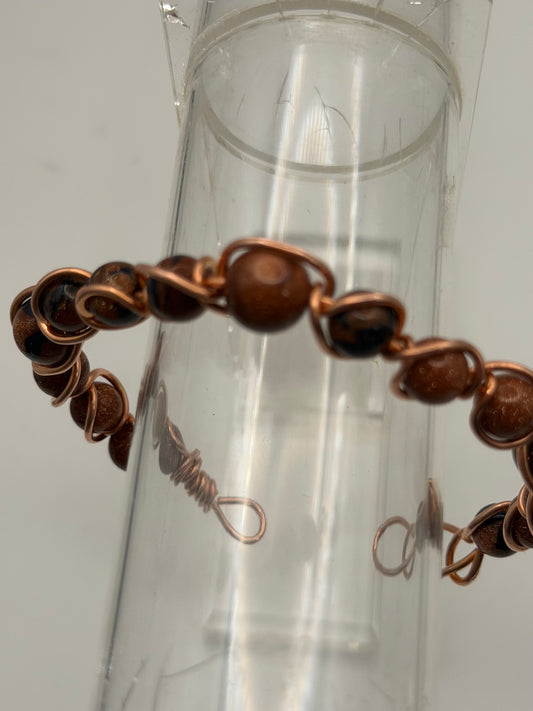 Golden Empress  Goldstone & Copper Bracelet 👑✨
