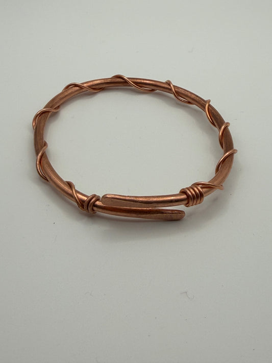 Wired Copper Bangle