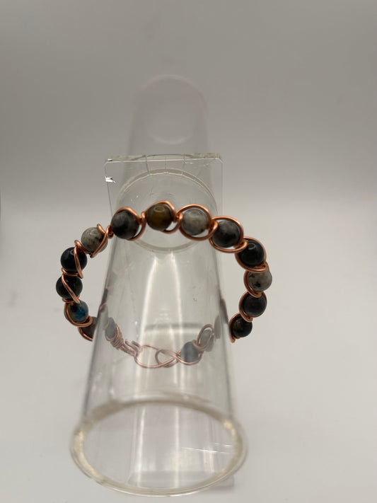 Calm & Crowned, Kyanite + Copper Bracelet 👑💙