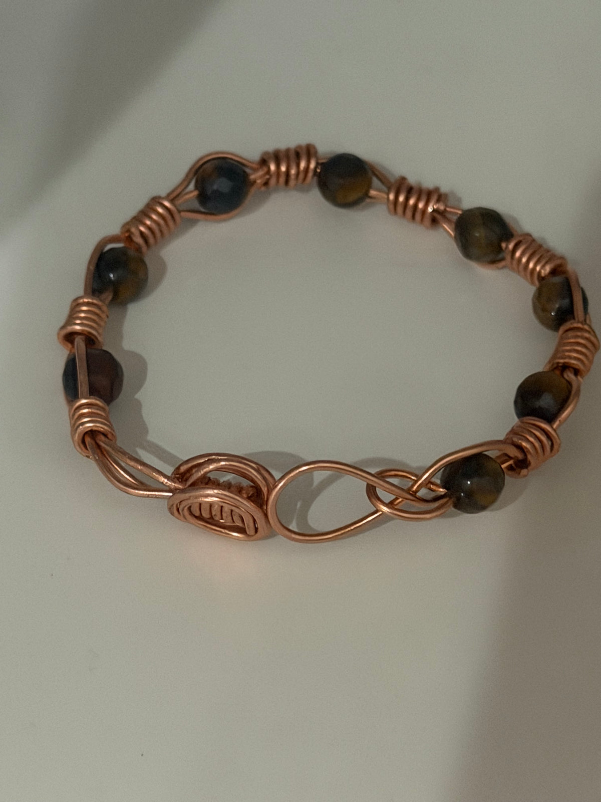 Tiger's Eye Copper Bracelet